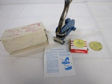 Official Long Reach Desk Embossing Machine Seal Stamp in Box- Personalized