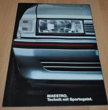 1983 Austin Rover Maestro Big Poster Brochure Prospekt German Edition