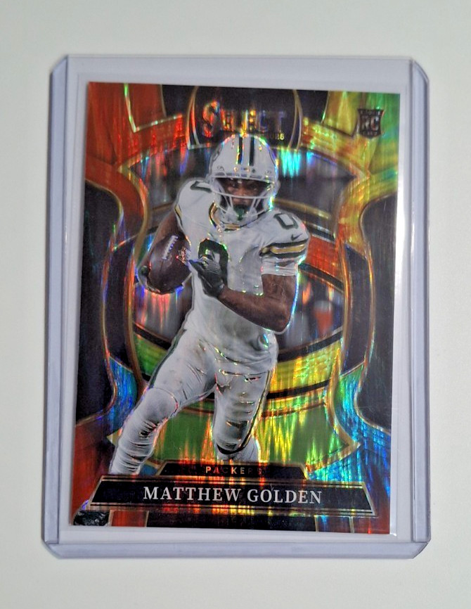 Matthew Golden 19/25 - 2025 Panini Select Tie-Dye Shock Concourse Level Rookie