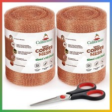 Copper Mesh Rodent Barrier 4 Inch x 16 Feet 2 Pack Rustproof