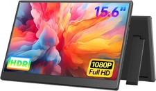 Portable Monitor 15.6-inch FHD 1080P Ultra-Slim Travel External Monitor HDR IPS