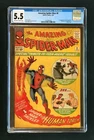 Amazing Spider-Man #8 CGC 5.5 — 1st Living Brain, Ditko Cover, Marvel 1964