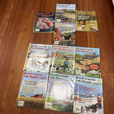 Backwoods Home Magazine 2010-2011 - Lot of 10 Magazines - Self Reliance Living