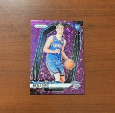 2024-25 Panini Prizm Nikola Topic RC Rookie Fast Break Purple Disco /75 Thunder