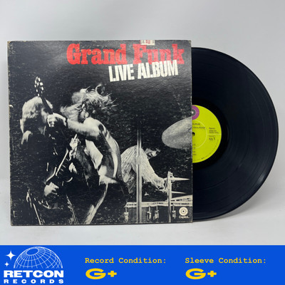 Grand Funk Railroad - Live Album Vinyl LP Good Plus (G+)/Good Plus (G+)