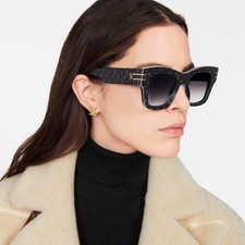  765 LOUIS VUITTON "Blade" tinted square sunglasses - Black - 145mm - Z1616W