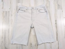 Vintage 90s Levis Jean Shorts Mens Fits 32x13 Denim 501-0105 USA Made Tag 34