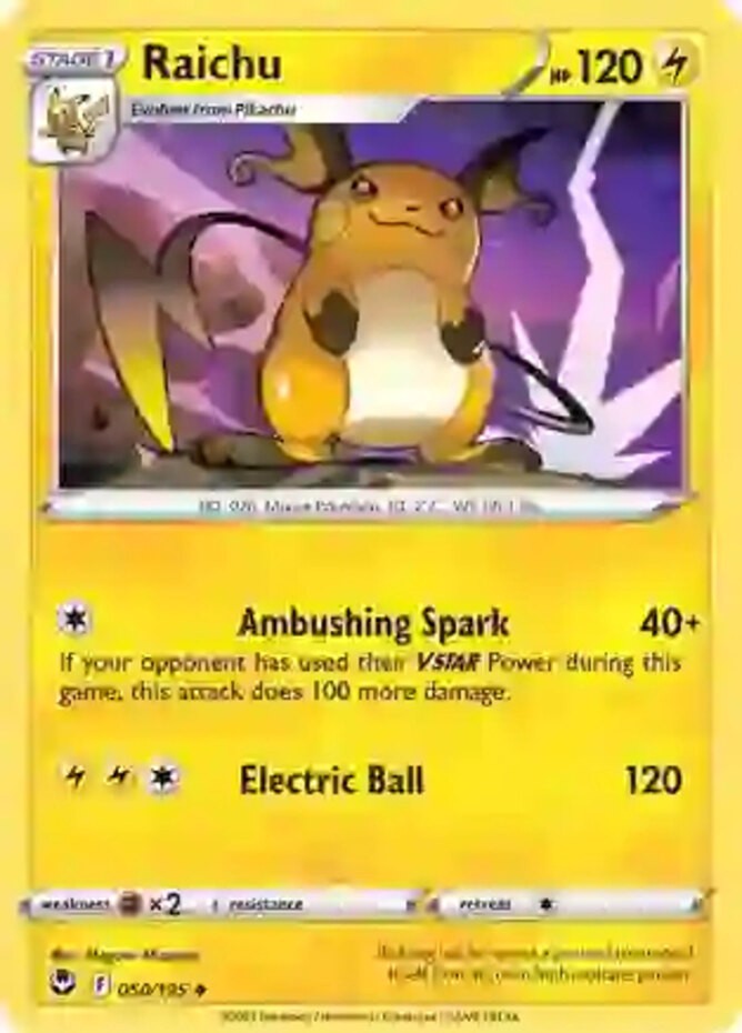 Raichu - 050/195 - Uncommon - Lightly Played