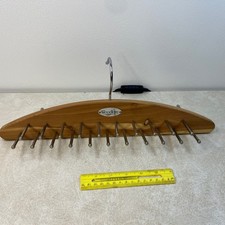Woodlore Wooden Cedar Tie Belt  Scarf Hanger / Closet Organizer 42 Pegs READ