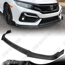 For 17-21 Honda Civic Si Coupe Sedan Type-r Matt Black Front Bumper Lip Spoiler