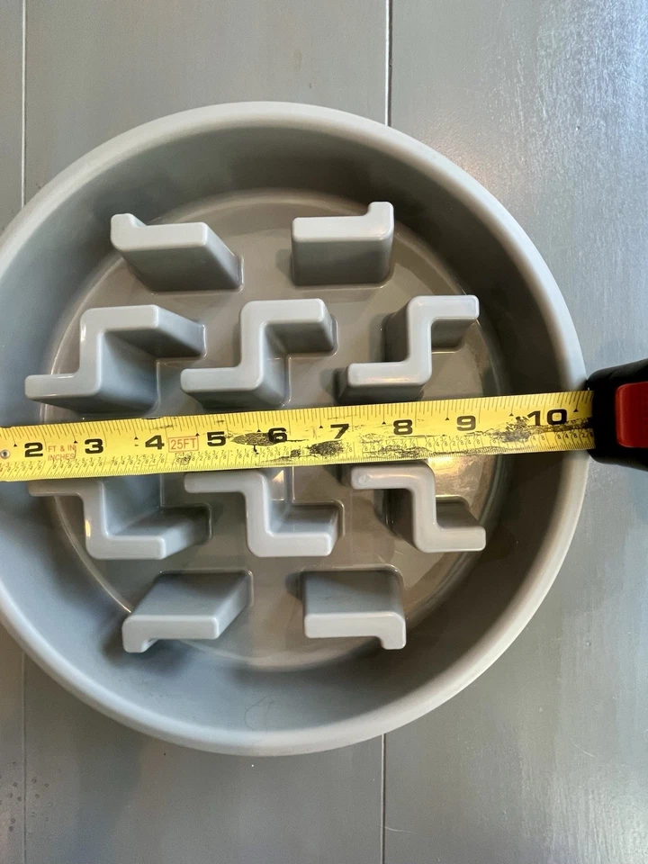 Cuenco/plato alimentador lento para mascotas/perros, antideslizante Foto 3 de 4