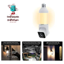 All-in-One Smart Lighting and Security Solution: Bulb Cam with Alerts & Control