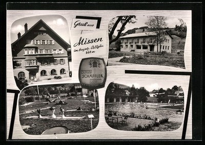 Postcard Missen / Bayr. Allgäu, inn brewery Schäffler 