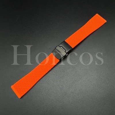 18 20 22 MM Mesh Rubber Silicone Watch Strap Band Fits Seiko Quick Release ORG