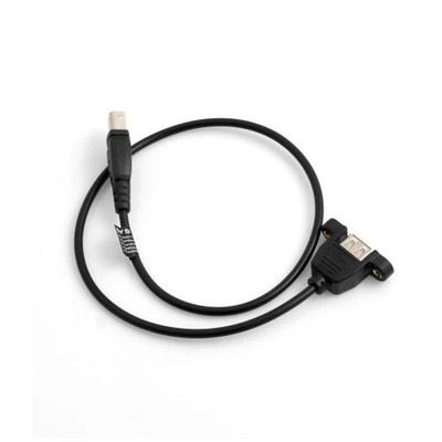 SYSTEM-S USB Typ B Stecker zu USB 2.0 Typ A Buchse Kabel Panel Mount