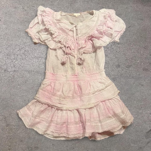 Love shack fancy pink Liv tie dye dress retails $400 size medium