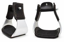 Challenger 5 3/8" Wide Western Saddle Aluminium Bell Roper Stirrups 51133BR