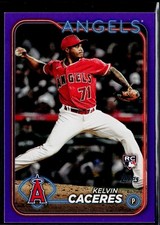 2024 Series 2 Kelvin Caceres RC Purple #680 Angels