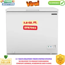 BIG DEAL! Frigidaire 7.0 Cu. ft. Chest Freezer, EFRF7003, White