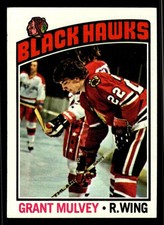 1976-77 Topps Grant Mulvey #167 - Chicago Blackhawks