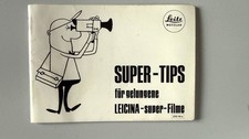 LEITZ LEICA Anleitung LEICINA Super Tips sehr gut aus 1970