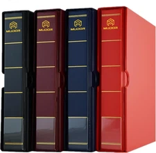 Empty Stamp Album Stockbook Classic Binder with Slipcase for Collectors