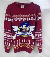 NUMSKULL Sonic The HedgeHog Mens Size M Xmas Christmas Red SEGA