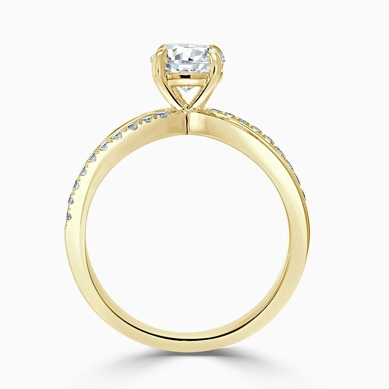 1.80 Ct Round Cut Lab Created Diamond Anniversary Ring 14k Yellow Gold Size 7 - Image 4 of 4