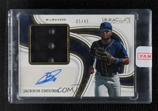 2023 Immaculate Jumbo Fielding Glove Signatures 5/49 Jackson Chourio Auto 19fe