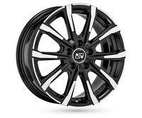 1X MSW (Oz) MSW 79 Gloss Black Full Polished 7.5Jx18 5X114.3 ET49