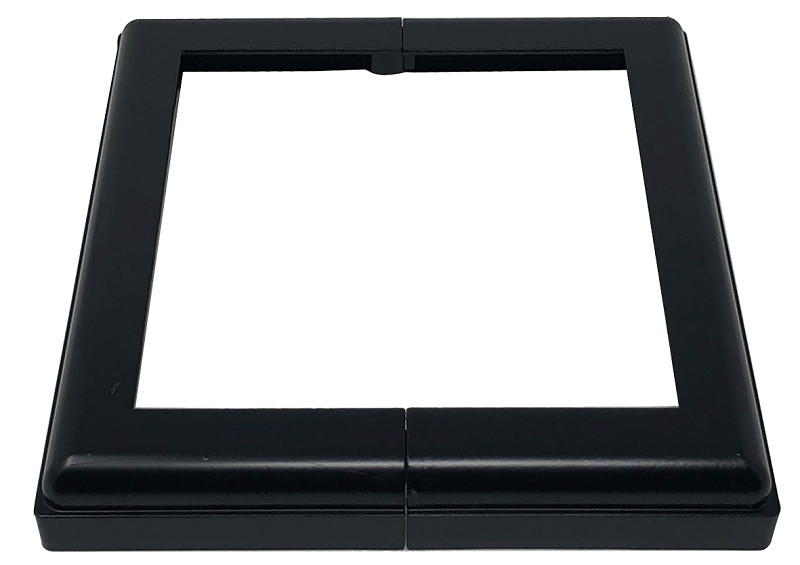 Nuvo Iron ADPBS6 Aluminum 6X6 Post Skirt Base, Black