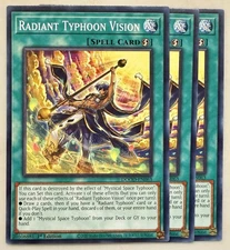 Yugioh! 3x Radiant Typhoon Vision DOOD-EN063 Common 1st Ed NM