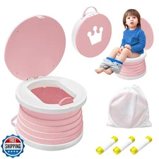 2025 Upgraded Portable Potty Training,Foldable Toilet,Travel Potty for Toddle