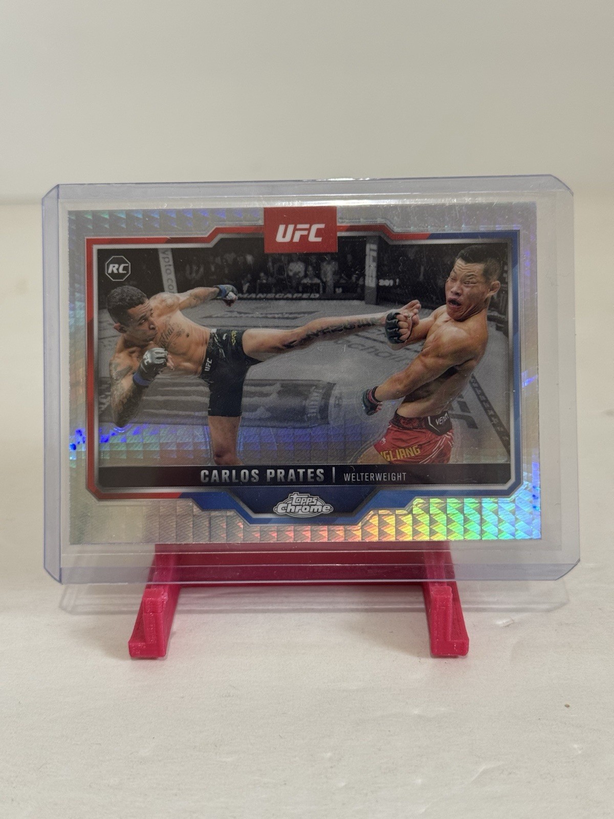 2025 Topps Chrome UFC - Carlos Prates #40 Prism Refractor (RC)