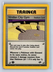 Viridian City Gym 123/132 Gym Challenge 1st Edition Uncommon