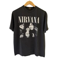 Nirvana Band T-shirt Vintage Large Modern Reprint Brockum Tag Single Stitch