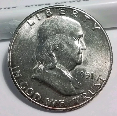 1951 Silver Franklin Half Dollar Gem BU