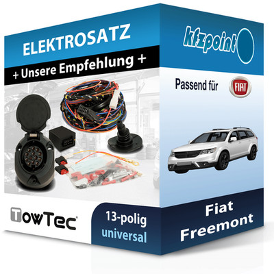 TOWTEC E-Satz 13polig universell passend für Fiat Freemont NEU