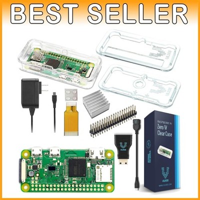 Comprehensive Pi Zero W Starter Set - Clear Case Edition