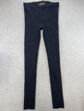Tory Burch Women's Wool Blend High Rise Knit Leggings Gray Size M Stretch