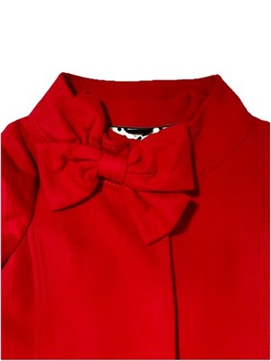Kate Spade New York Red Bow Coat Women s Size Small Wool Blend
