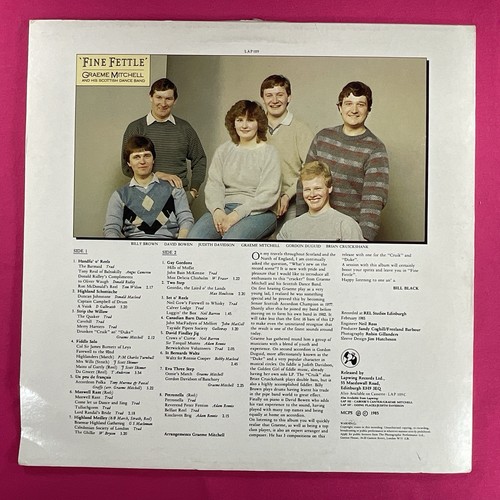 "Fine Fettle", Graeme Mitchell und SEINE schottische Tanzband, 12" Vinyl LP Schallplatte - Bild 2 von 6