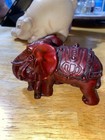Vintage Solid Elephant Mom & Baby Resin Sculpture Figurine Statue Decor — photo 3