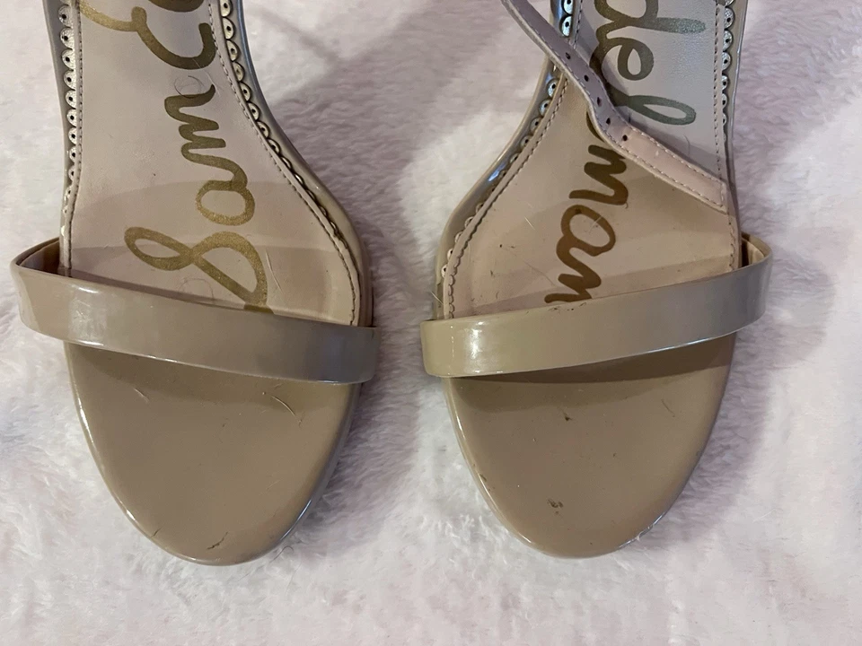 Sam Edelman Women’s Patti Nude Ankle Strap Heels Size 6.5 - Image 2 of 4