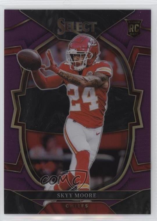 2022 Panini Select Concourse Purple Prizm 31/75 Skyy Moore #21 1u6