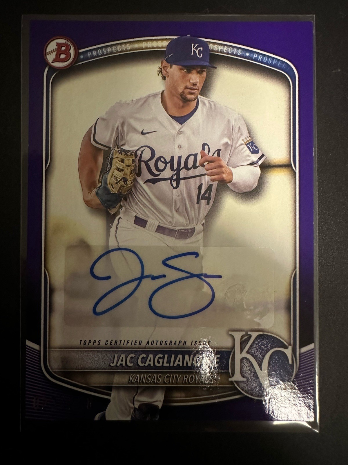 2025 Bowman Baseball Jac Caglianone Auto Purple #BPA-JC /250
