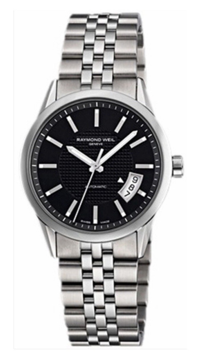 Raymond Weil Men's Automatic black Dial Silver Stainless