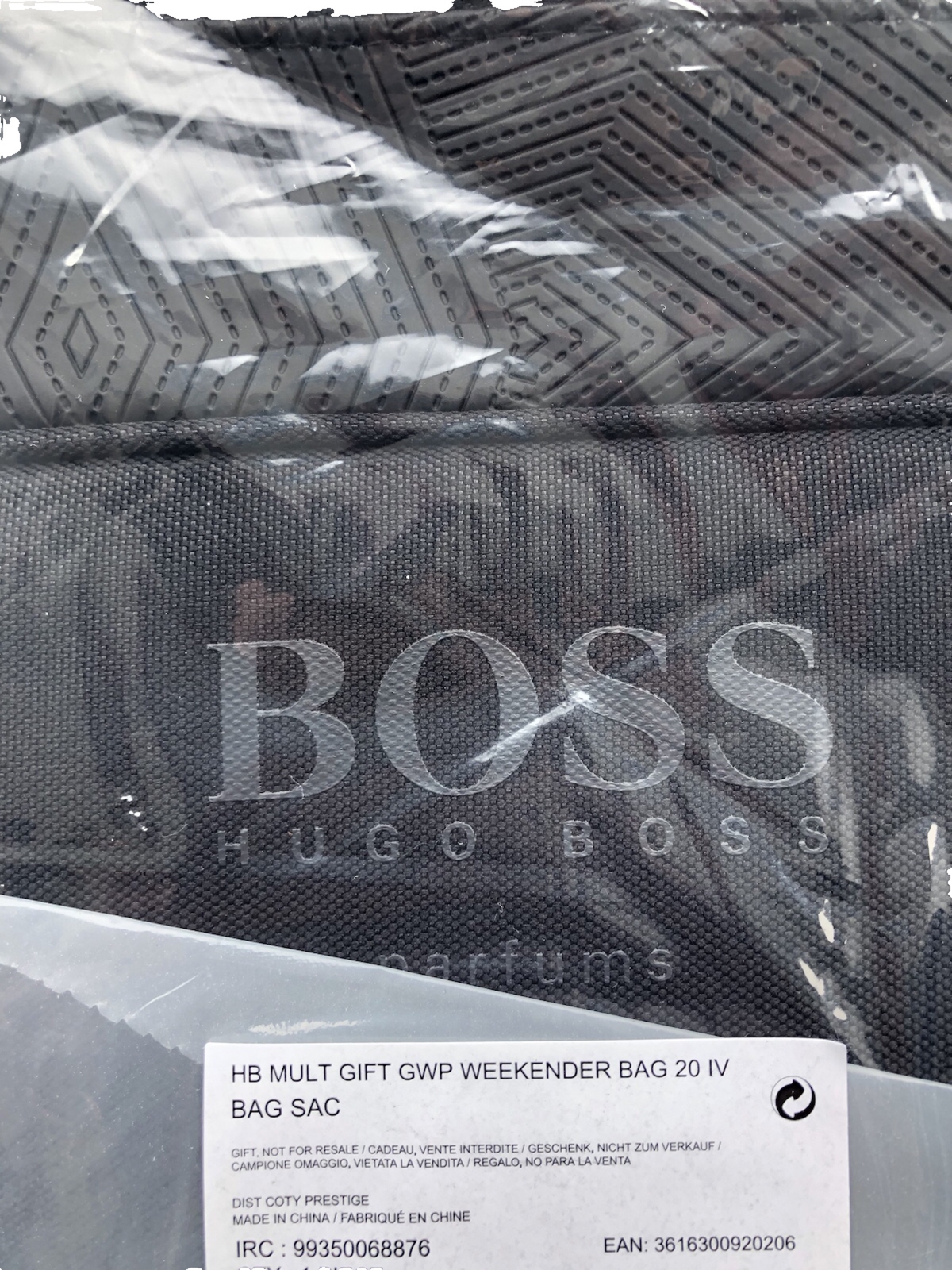 Hugo Boss Black Weekend Parfums Luggage Bag Travel Gym Holdall Men’s