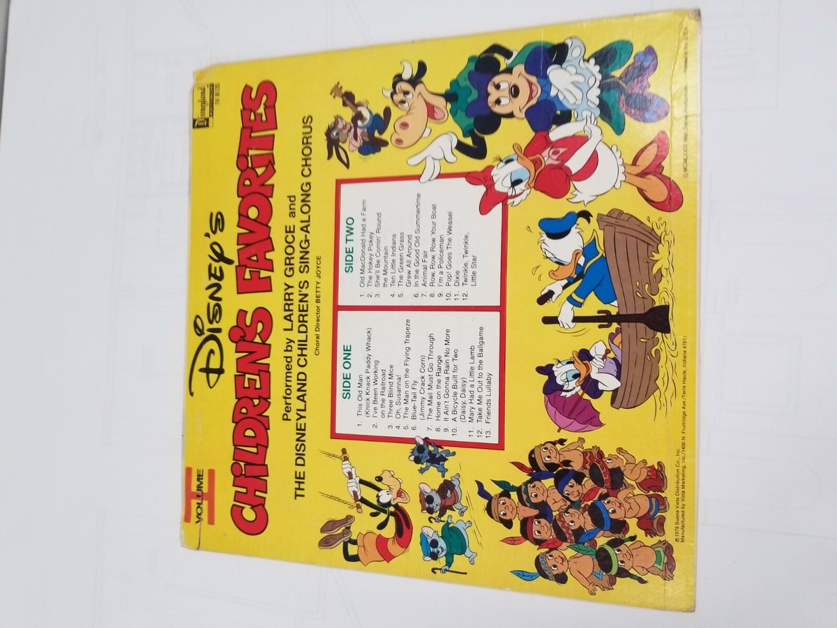 Disney Children's Favorites Volume 1 record lp 25 Best Loved