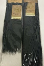 2pack 14"-18" Synthetic Hair Extensions Tangle free Straight Color: Dark Brown 2